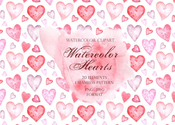 Download Heart Watercolor Clipart. Valentines Day - Valentine Collection
