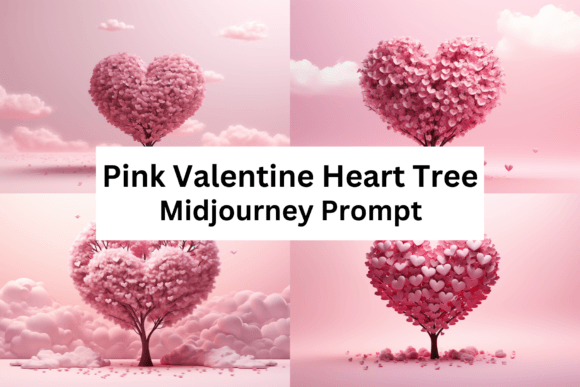 Download Light Pink Valentine Heart Tree Clipart - Valentine Collection