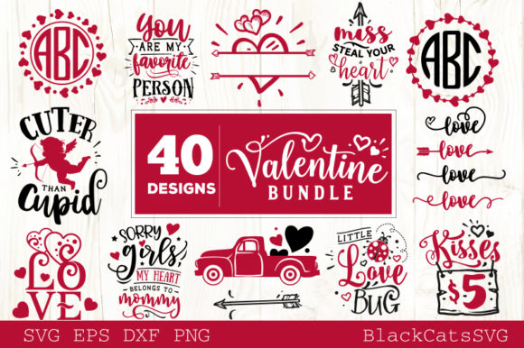 Download Valentine's Day Bundle 40 Designs - Valentine Collection