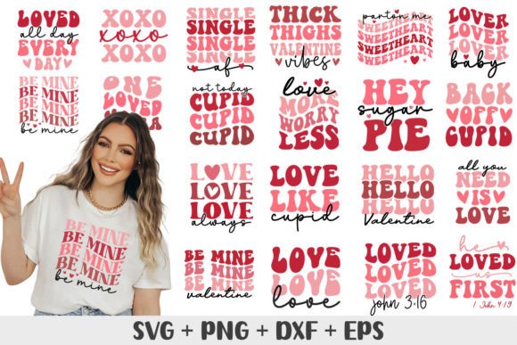 Download Valentine Day SVG Bundle Retro Valentine - Valentine Collection