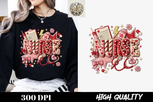 Download NURSE Valentine PNG – Cute Medical Nurse - Valentine Collection