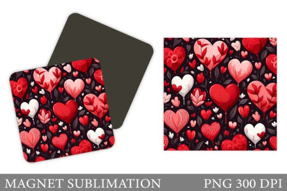 Download Valentines Hearts Magnet Design - Valentine Collection