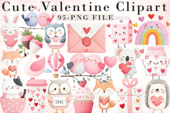 Download Cute Valentine Clipart - Valentine Collection