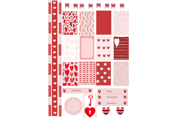 Download February Planner Sticker Printable - Premium Resources