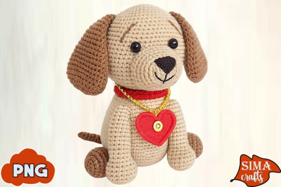 Download Yarn Crochet Dog Valentine Sublimation - Valentine Collection