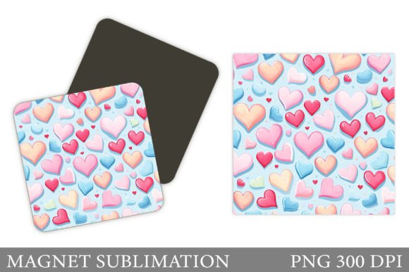 Download Valentines Hearts Magnet Design - Valentine Collection