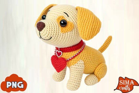 Download Yarn Crochet Dog Valentine Sublimation - Valentine Collection