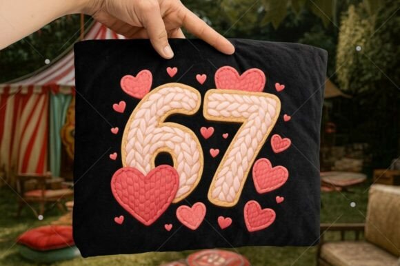 Download Six Seven Valentine's Day PNG, Faux Yarn - Valentine Collection
