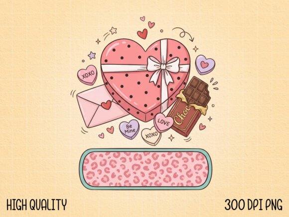 Download Cute Valentine Gift Box Clipart PNG - Valentine Collection