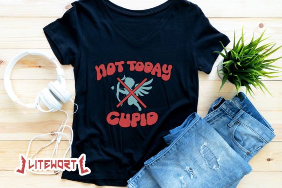 Download Not Today Cupid Groovy Valentine SVG - Valentine Collection