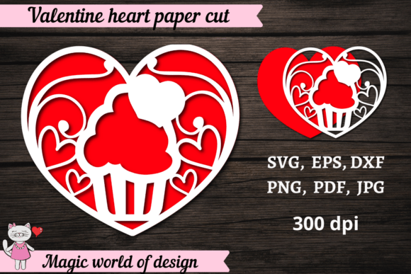 Download Heart Valentine, Paper Cut Template Svg - Valentine Collection