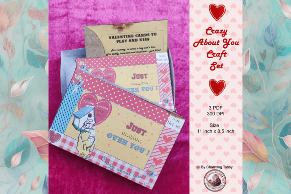 Download Retro-style Valentine Craft Set Box DIY - Valentine Collection