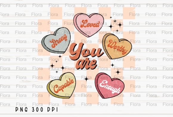 Download Valentine Conversation Hearts Retro PNG - Valentine Collection