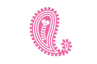 Download Pink Valentine's Heart Paisley - Valentine Collection