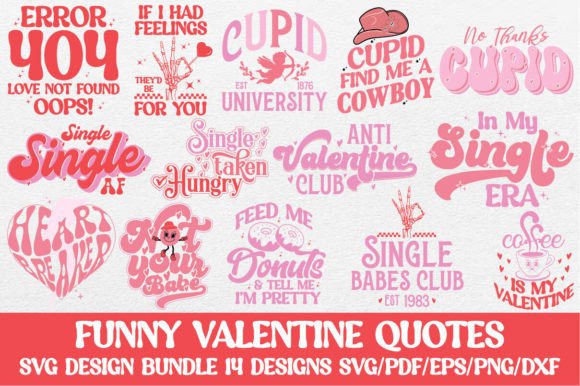 Download Funny Valentine Quote SVG PNG Bundle - Valentine Collection