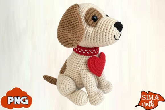 Download Yarn Crochet Dog Valentine Sublimation - Valentine Collection
