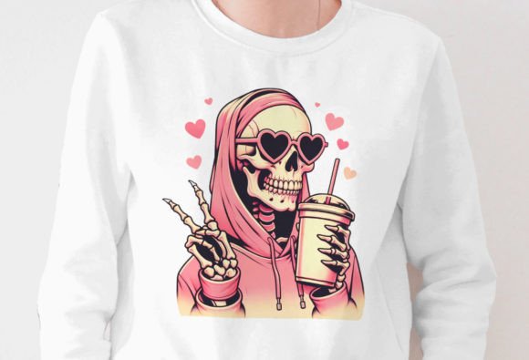 Download Valentine Skeleton Png, Retro Valentine - Valentine Collection