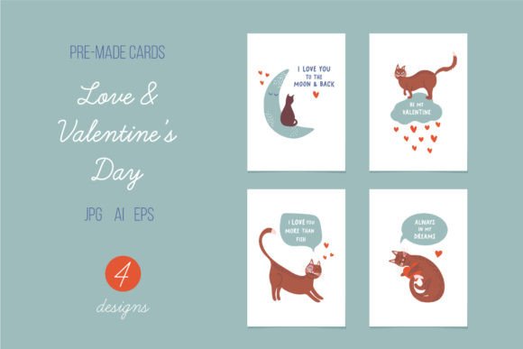 Download Valentine's Day Cards | Cute Cats - Valentine Collection