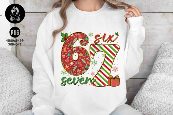 Download Christmas Number 6 7 PNG Design - 6 7 png Collection