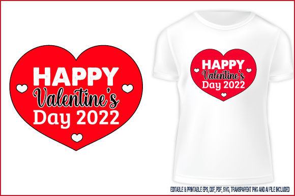 Download T-shirt Design HappyValentine's Day 2022 - Valentine Collection