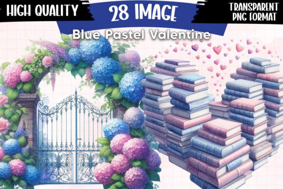 Download Blue Pastel Valentine Clipart P2 - Valentine Collection