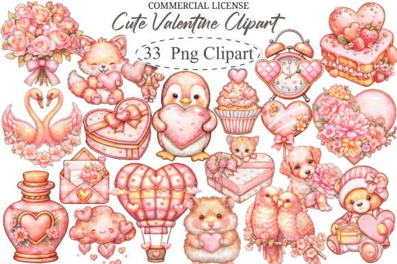 Download Cute Valentine Clipart - Valentine Collection