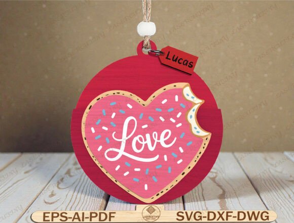 Download Love Heart Valentine Ornament SVG - Valentine Collection