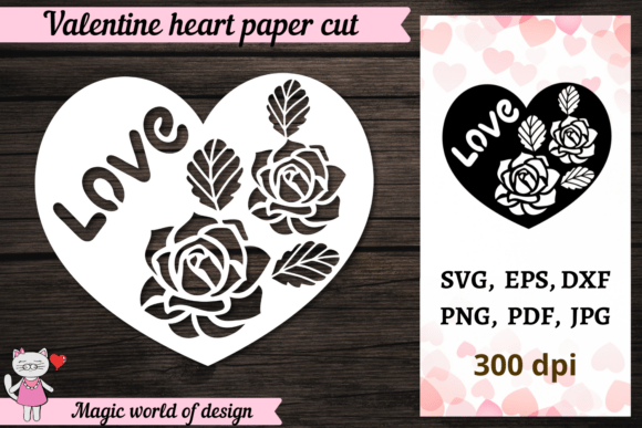 Download Heart Valentine, Paper Cut Template Svg - Valentine Collection