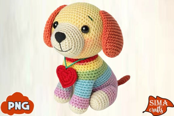 Download Yarn Crochet Dog Valentine Sublimation - Valentine Collection