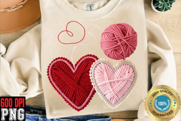 Download Crochet Yarn Valentine Love PNG - Valentine Collection