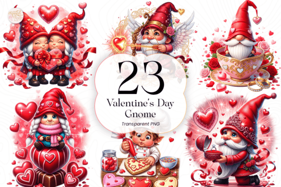 Download Valentine’s Day Gnome PNG Clipart - Valentine Collection