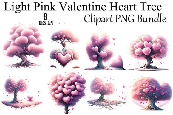 Download Light Pink Valentine Heart Tree - Valentine Collection