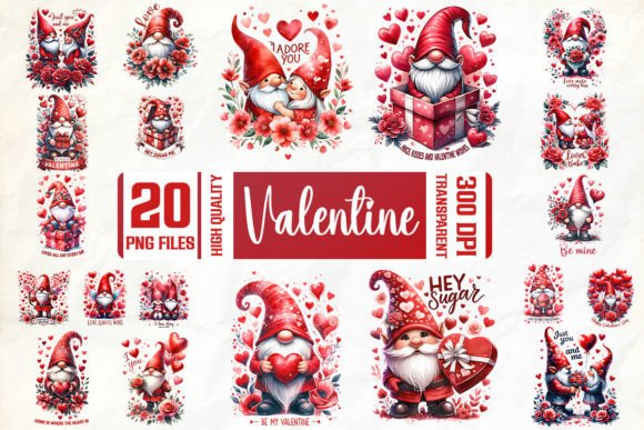 Download Valentine Gnome Love Art Bundle - Valentine Collection