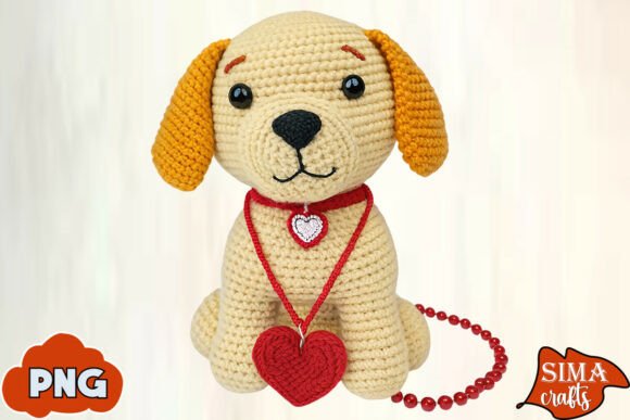 Download Yarn Crochet Dog Valentine Sublimation - Valentine Collection