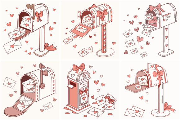 Download Nostalgic Valentine's Day Mailbox - Valentine Collection
