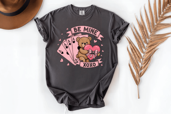 Download Retro Bear Playing Cards Valentine PNG - Valentine Collection