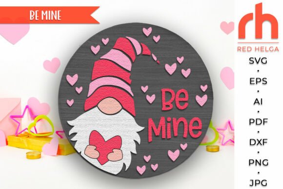 Download Be Mine Door Sign SVG, Valentine Hanger - Valentine Collection