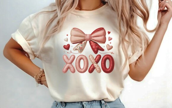 Download Patchwork Coquette XOxo Valentine PNG - Valentine Collection