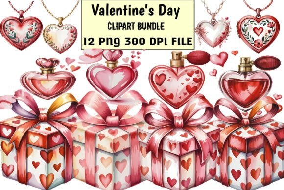Download Valentine’s Day Heart &amp; Gift Clipart Bun - Valentine Collection
