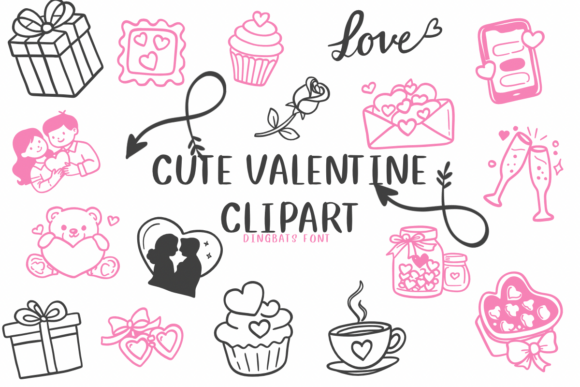 Download Cute Valentine Clipart - Valentine Collection