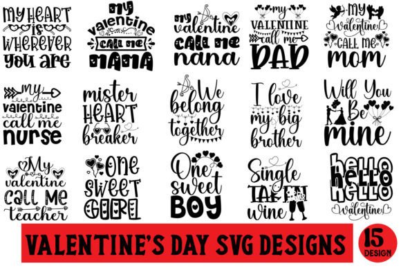 Download Valentines SVG Designs Bundle - Valentine Collection
