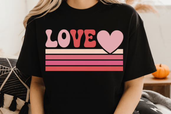 Download LOVE Retro Heart Valentine PNG - Valentine Collection