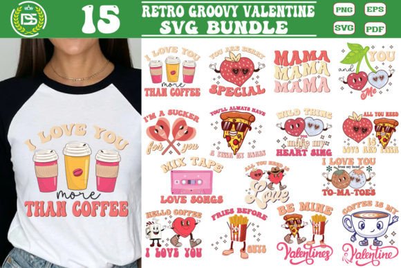 Download Retro Groovy Valentine SVG Bundle - Valentine Collection