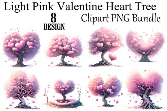 Download Light Pink Valentine Heart Tree - Valentine Collection