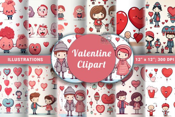 Download Cute Valentine Clipart - Love Doodles - Valentine Collection