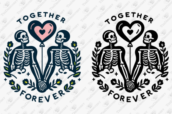 Download Eternal Love Forever Valentine Skeletons - Valentine Collection