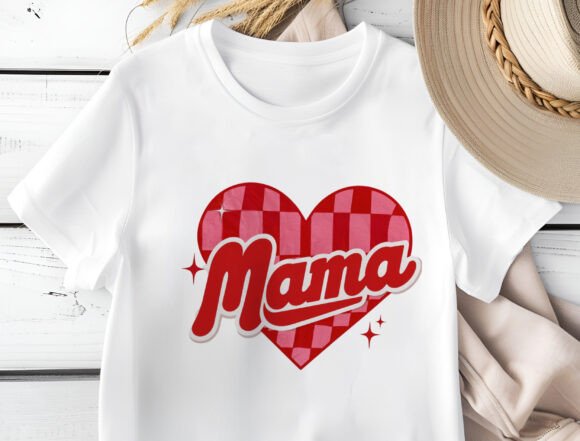 Download Retro Valentine's Mama Love Groovy Png - Valentine Collection