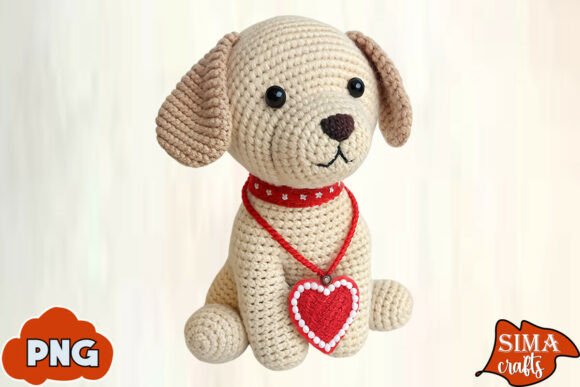 Download Yarn Crochet Dog Valentine Sublimation - Valentine Collection