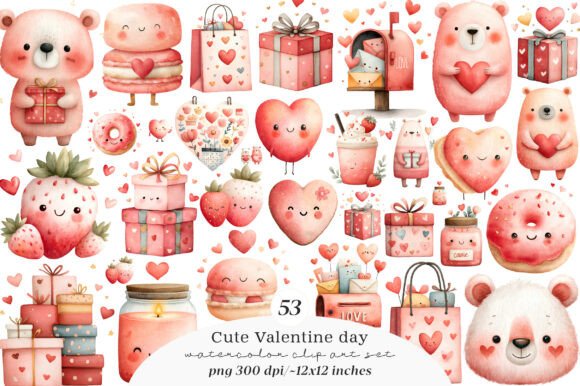 Download Cute Valentine Clipart PNG - Valentine Collection