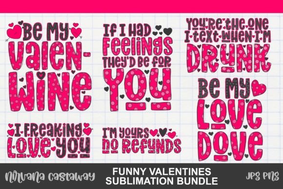 Download Funny Valentines PNG Sublimation Bundle - Valentine Collection